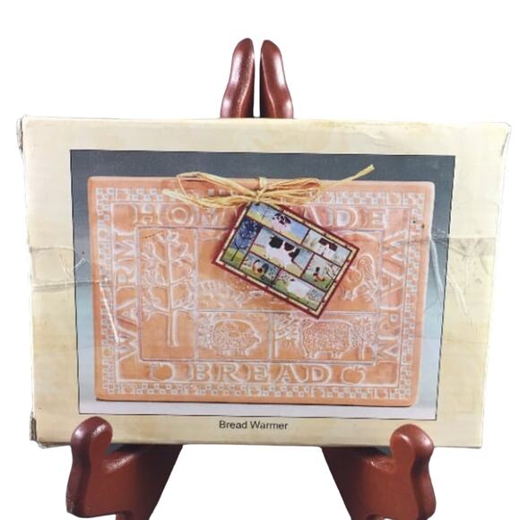 Enhance Baking with Terra Cotta Pottery Bread Bun Warmer Stone for Basket....vn - Picture 2 of 2